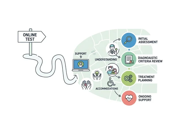 Journey from online screening to formal diagnosis