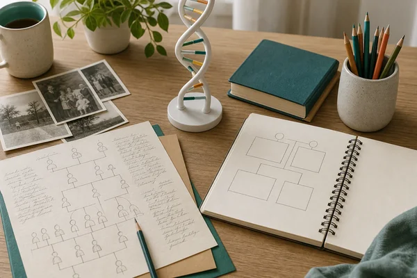 Family notes and DNA model