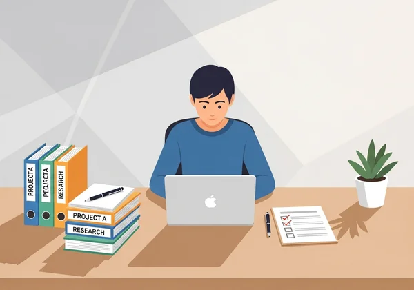 Persona organizando documentos para evaluación de autismo